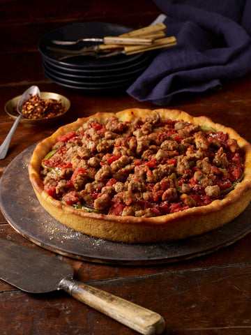 Tyson Italian Style Regular Chunk Pork Sausage Seasoning Pizza Topping, 5 Pound -- 2 per case.