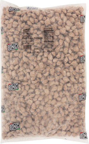 Tyson Regular Chunk Beef Pizza Topping, 5 Pound -- 2 per case.