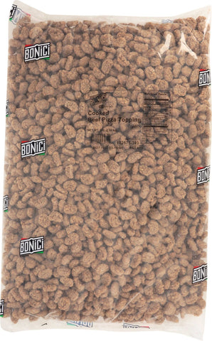 Tyson Pizzano Precooked Regular Chunk Beef Pizza Topping, 5 Pound -- 2 per case.