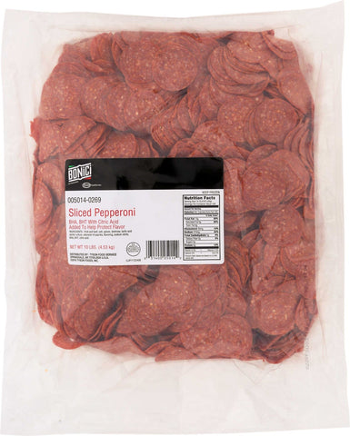 Tyson Bonici Original Sour Pepperoni Pizza Topping, 10 Pound.