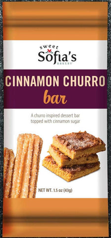 Love and Quiches Individually Wrapped Cinnamon Churro Bar, 1.5 Ounce -- 100 per case