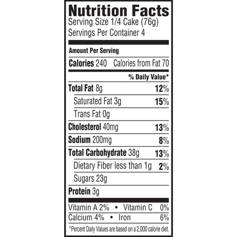 Sara Lee Lemon Pound Cake, 10.75 Ounce -- 12 per case.