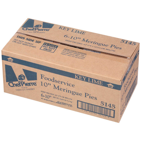 Sara Lee Chef Pierre Key Lime Meringue Pie, 10 inch -- 6 per case.