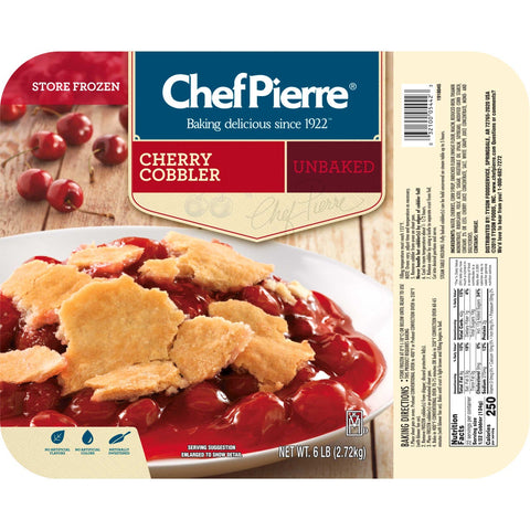 Sara Lee Chef Pierre Homestyle Cherry Cobbler, 6 Pound -- 4 per case.