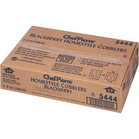 Sara Lee Chef Pierre Homestyle Blackberry Cobbler, 6 Pound -- 4 per case.