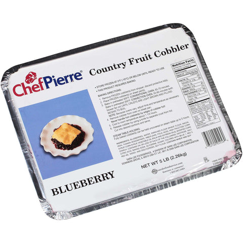 Sara Lee Chef Pierre Blueberry Cobbler, 5 Pound -- 2 per case.