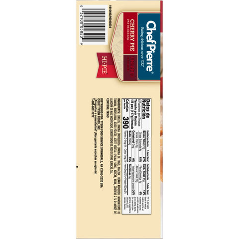 Sara Lee Unbaked Cherry Hi Pie, 9 inch -- 6 per case.