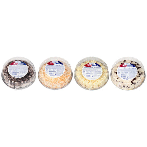 Sara Lee Chef Pierre Creme de la Cream Pie - Variety Pack, 10 inch -- 4 per case.