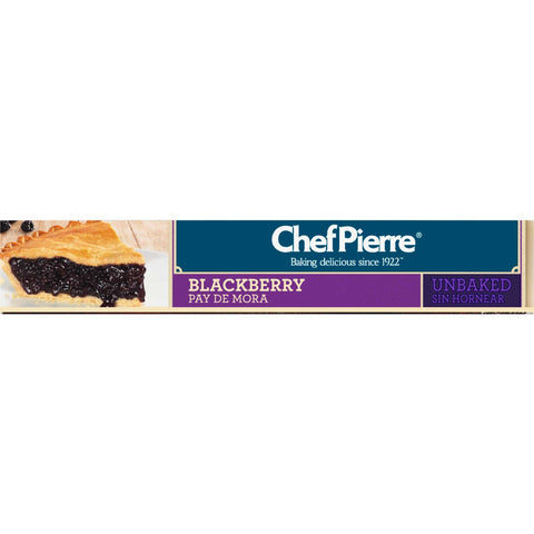 Sara Lee Chef Pierre Traditional Unbaked Blackberry Fruit Pie, 10 inch -- 6 per case.