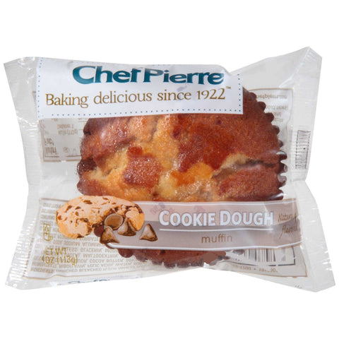 Chef Pierre Muffin Cookie Dough Individually Wrapped, 4 Ounce -- 24 per case.