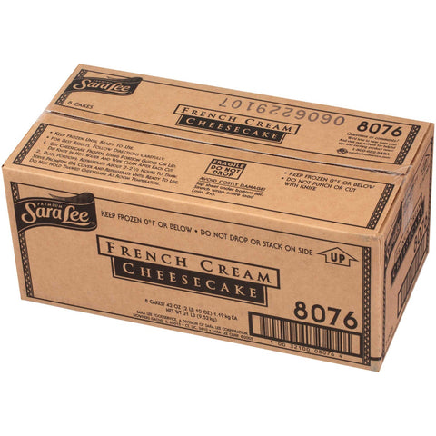 Sara Lee Round French Cream Shell Cheesecake, 10 inch -- 8 per case.