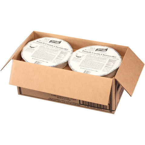 Sara Lee Round French Cream Shell Cheesecake, 10 inch -- 8 per case.