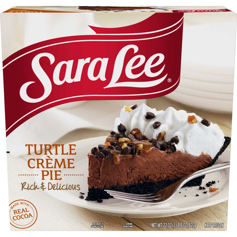 Sara Lee Turtle Creme Pie, 22 Ounce -- 6 per case.