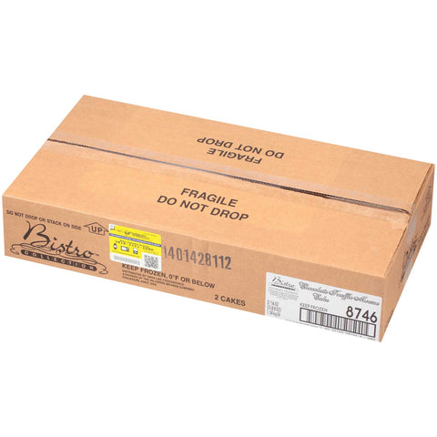 Sara Lee Bistro Collection Round Chocolate Truffle Mousse, 9 inch -- 2 per case.