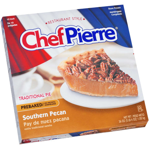 Sara Lee Chef Pierre Pre Baked Southern Pecan Open Face Specialty Pie, 10 inch -- 6 per case.
