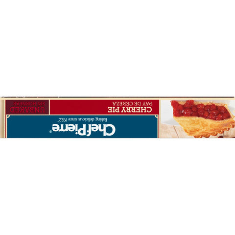 Sara Lee Chef Pierre Traditional Unbaked Cherry Fruit Pie, 10 inch -- 6 per case.