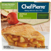 Sara Lee Chef Pierre Traditional Unbaked Apple Fruit Pie, 10 inch -- 6 per case.