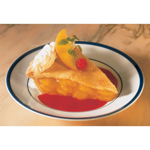 Sara Lee Chef Pierre Traditional Unbaked Peach Fruit Pie, 10 inch -- 6 per case.