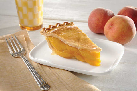 Sara Lee Chef Pierre Traditional Unbaked Peach Fruit Pie, 10 inch -- 6 per case.