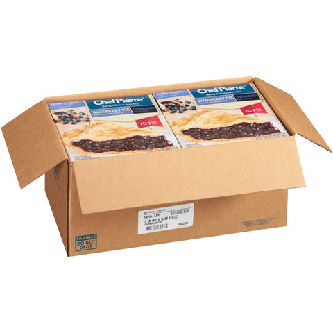 Sara Lee Chef Pierre Unbaked Blueberry Pie, 10 inch -- 6 per case.