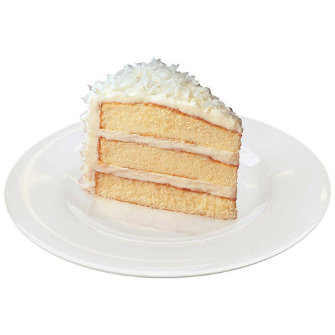 Sara Lee Round Coconut Premium Butter Cream Layer Cake, 9 inch -- 4 per case.