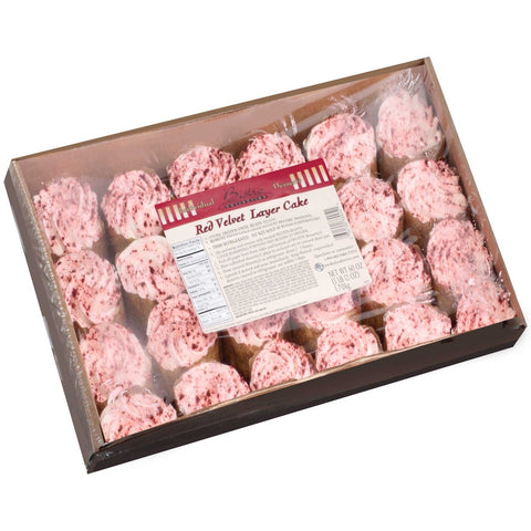 Bistro Collection Red Velvet Layer Dessert Cake -- 24 per case.