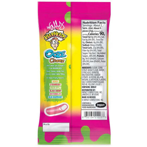 Warheads Ooze Chewz Candy, 1.76 Ounce -- 10 per case.