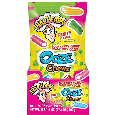 Warheads Ooze Chewz Candy, 1.76 Ounce -- 10 per case.