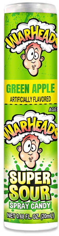 Warheads Super Sour Spray Candy, 0.68 Fluid Ounce -- 288 per case