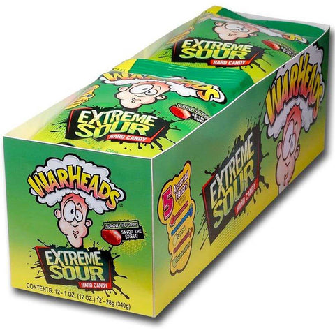 Warheads Extreme Sour Hard Candy, 1 Ounce -- 180 per case