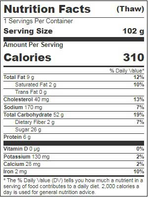 Muffin Town Smart Choice Chocolate Chip Muffin, 3.6 Ounce -- 48 per case
