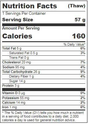 Muffin Town Smart Choice Blueberry Muffin, 2 Ounce -- 72 per case