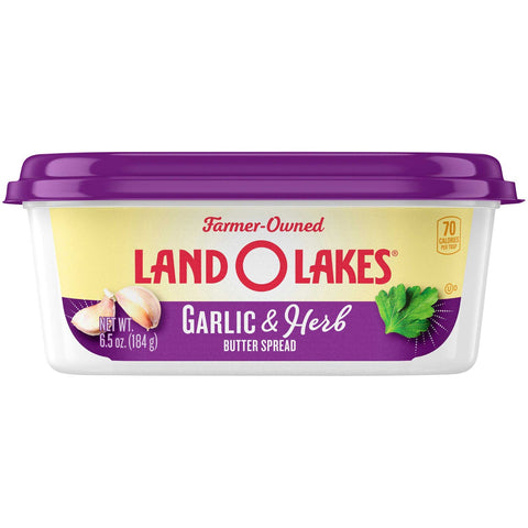 Land O Lakes Garlic & Herb Butter Spread, 6.5 Ounce -- 12 per case