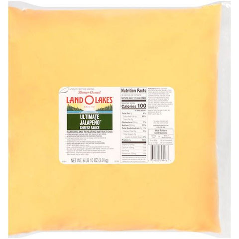 Land O Lakes Ultimate Jalapeno Cheese Sauce, 106 Ounce Pouch -- 6 per case
