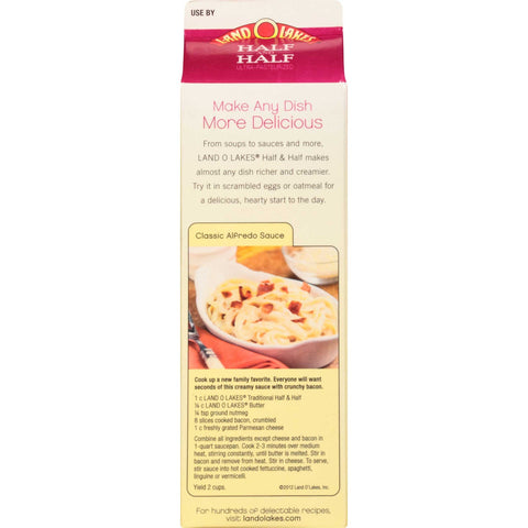 Land O Lakes Traditional Extended Shelf Life Half and Half, 32 ounce -- 12 per case