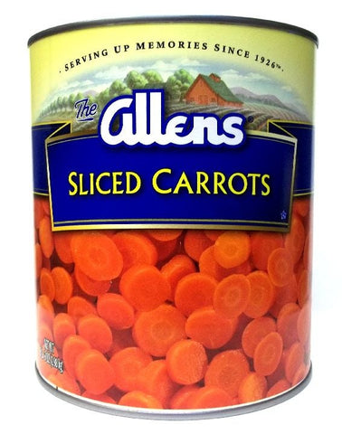 Allen Medium Sliced Carrot, 105 Ounce Can -- 6 per case.