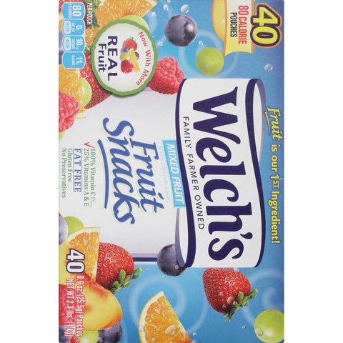 Welchs Mixed Fruit Fruit Snacks, 0.9 Ounce -- 240 per case.