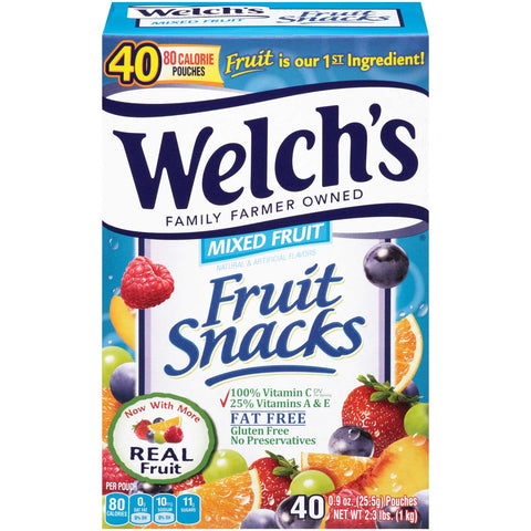 Welchs Mixed Fruit Fruit Snacks, 0.9 Ounce -- 240 per case.