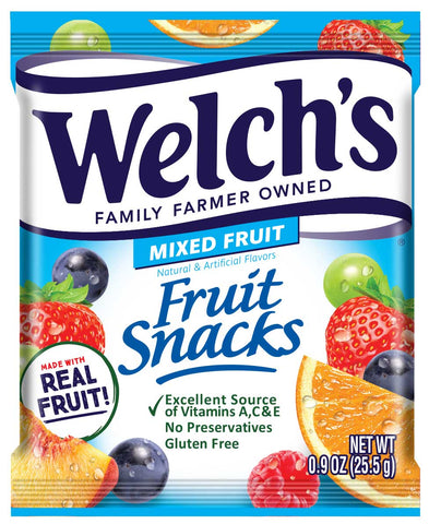 Welchs Mixed Fruit Berries N Cherries Apple Orchard Medley Fruit Snacks - Shipper -- 600 per case