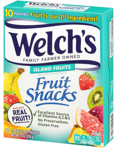 Welchs Mixed Fruit Berries N Cherries Island Fruits Fruit Snacks - Shipper -- 600 per case