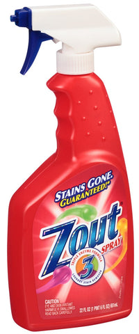 Dial Zout Laundry Stain Remover Spray, 22 Fluid Ounce Bottle -- 12 per case