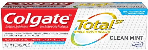 Colgate Total Clean Mint Toothpaste, 3.3 Ounce -- 24 per case.