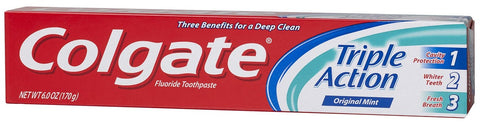 Colgate Triple Action Anticavity Toothpaste, 6 Ounce -- 24 per case