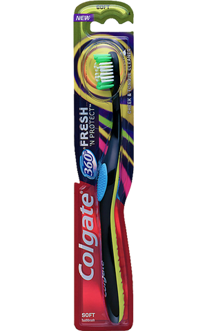 Colgate 360 Degree Full Head Medium Bristle Adult Toothbrush, 42 Millimeter -- 72 per case.