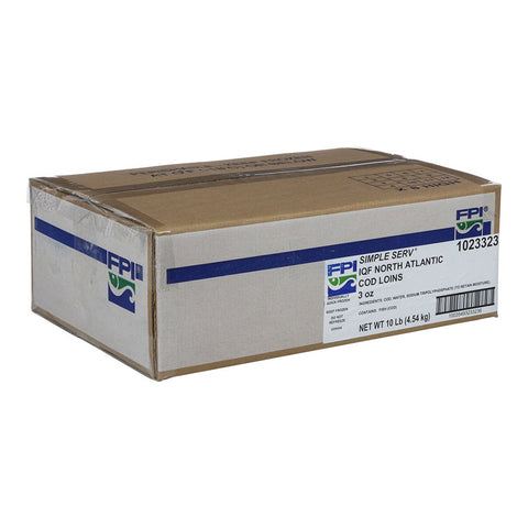Fishery Simple Serve Loin Cod Fillet - 3 Ounce, 10 Pound.