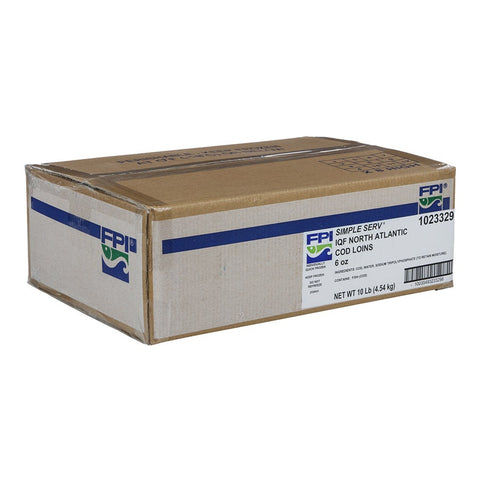 Fishery Simple Serve Loin Cod Fillet - 6 Ounce, 10 Pound.
