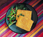 Fishery Square Breaded Raw Cod Portion - 4 Ounce, 10 Pound.