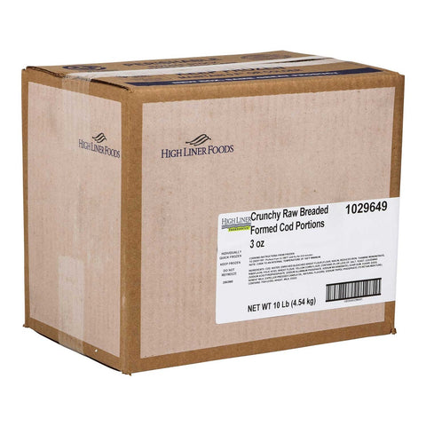 Fishery Crunchy Breaded Cod Fillet - 3 Ounce, 10 Pound.
