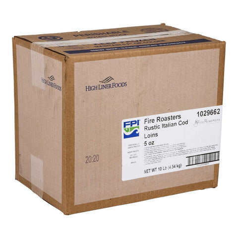 Fire Roasted Rustic Italian Cod Fillet, 5 Ounce.