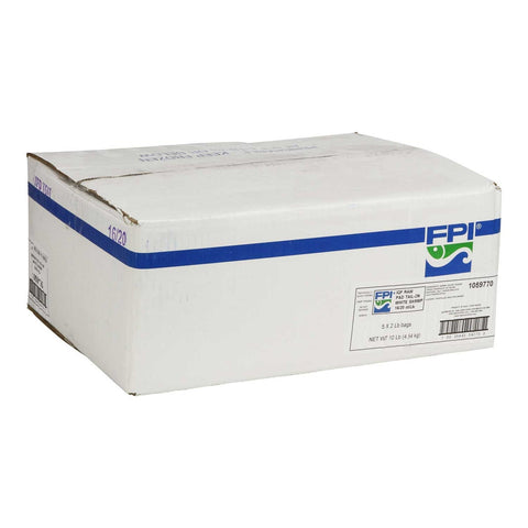 FPI Barbeque Raw Peeled Deveined Tail On White Shrimp, 2 Pound -- 5 per case.